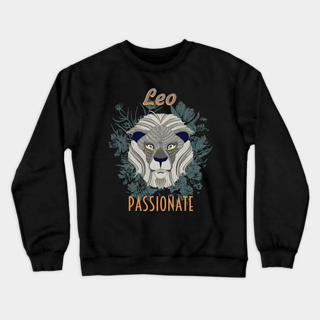 Leo sign of the zodiac Leo Crewneck Sweatshirt by Foxxy Merch